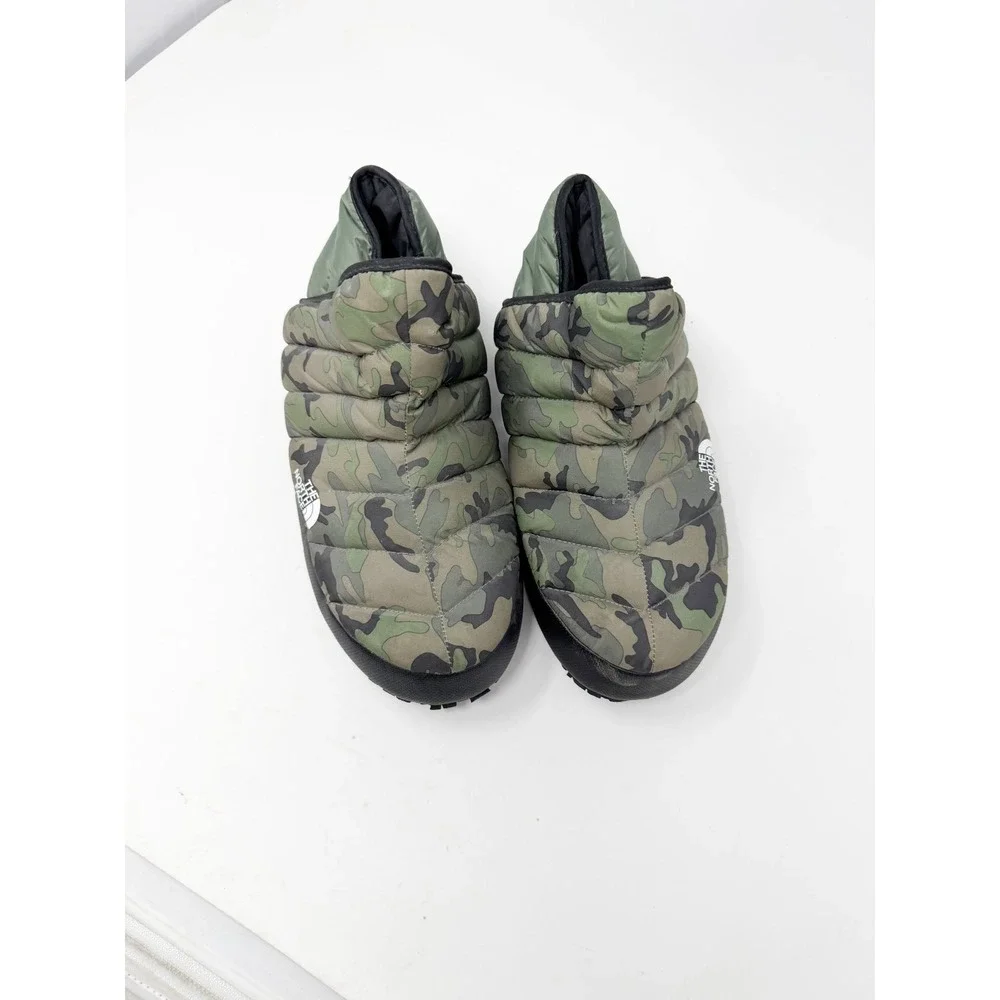 The North Face Mens Thermoball Traction Winter Booties Thyme Brushwood Camo Sz 8